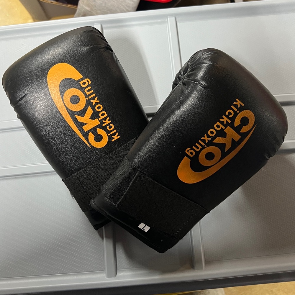 CKO Kickboxing Black and Orange Gloves